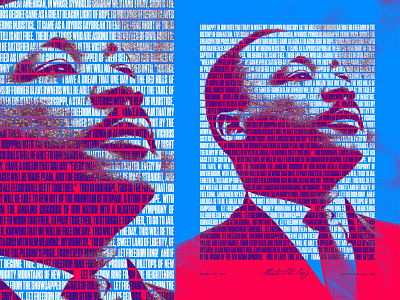 2024 MLK "I have a dream" Speech Poster Refresh black history martin luther king mlk poster speech typography