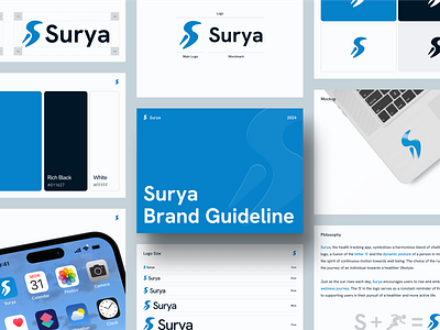 Surya Brand Guideline brand brand guideline branding concept guideline guidelines health health care health logo healthcare logo logo design visual identify