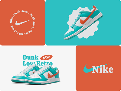 NIKE brand identity branding graphic design layout design logo logo design nike poster design typography ui