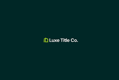 Luxe Title Co. - Final Logo Design brand design brand pattern branding custom design graphic design house icon loan lock up logo logo design mark pattern trademark vector