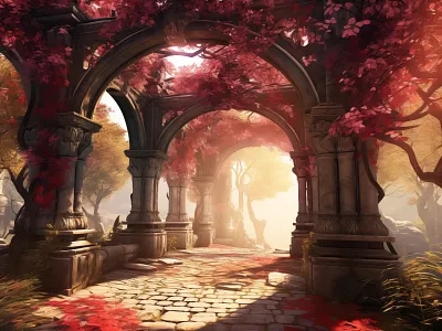 Fantasy Romance ambience background design graphic design illustration role playing