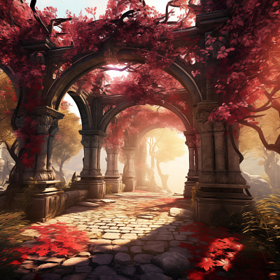 Fantasy Romance ambience background design graphic design illustration role playing