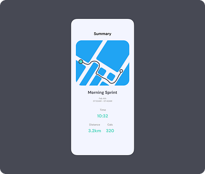 Running App app dailyui design fitness map run runningapp tracker ui webdesign