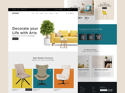 Furniture Homepage design best landing page best ui clean website design figma ui furniture homepage furniture ui furniture website homepage landing page modern furniture modern ui modern website trendy website ui ux website ui