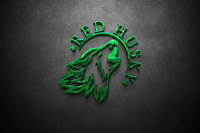 Red Husky Logo branding graphic design logo red husky logo