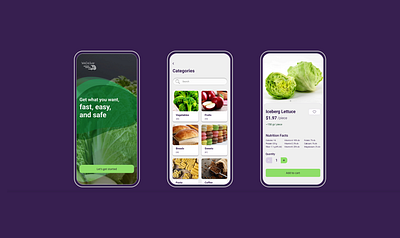 Grocery online shopping mobile app mobile design ui
