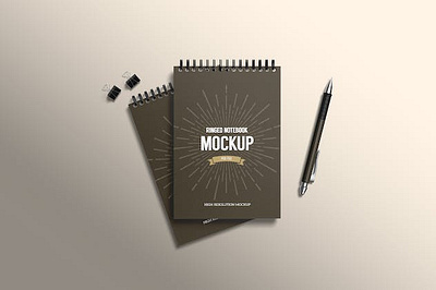 Ringed Notebook Mockup letterhead mockup