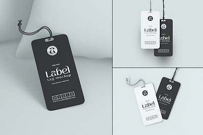 Paper Label Hang Tag Branding Mockup mockup store