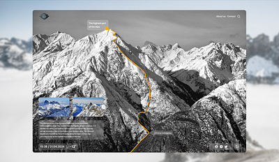 Mountain Map dailyui design desktop page illustration map mountains map ui uidesign ux website