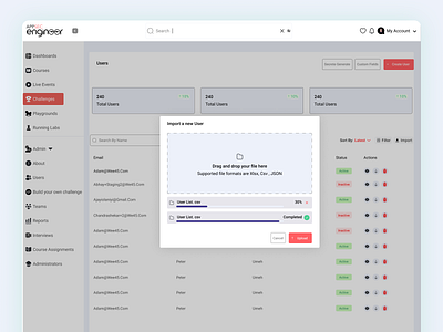 Uploading document add user agency website app best ui design branding dashboard design e learning illustration landingpagedesign logo saas ui ui design user upload website design