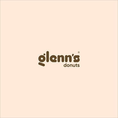 glenn's donuts abstract branding brandmark donuts lettering logotype wordmark