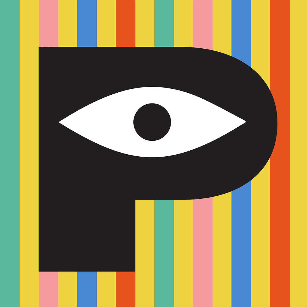 Playing with a 'P' animation blink colour eye graphic graphic design illustration look pattern