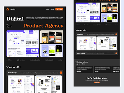 Digital Agency Website digital agency figma ui uiux user interface website