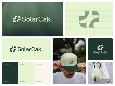 SolarCak Logo Design brand identity branding design logo logo design logo designer modern logo s logo solar solar panel solar power solarcak logo design