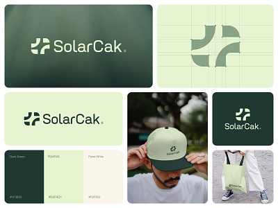 SolarCak Logo Design brand identity branding design logo logo design logo designer modern logo s logo solar solar panel solar power solarcak logo design