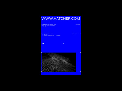 Hatcher Studio: Poster branding graphic design logo motion graphics poster tech technology ui web design website