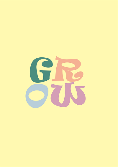 GROW graphic design logo