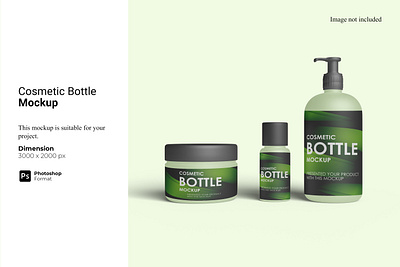 Cosmetic Bottle Mockup spa