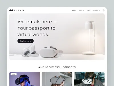 Daily UI 73. Virtual Reality daily ui daily ui challenge desktop rental ui ui challenge ui design ui designer ux ux design ux designer virtual reality vr web web design website design