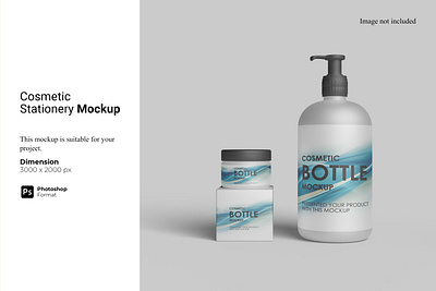 Cosmetic Stationery Mockup spa