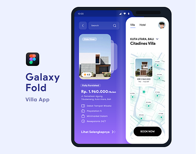 Galaxy Fold Villa App Exploration