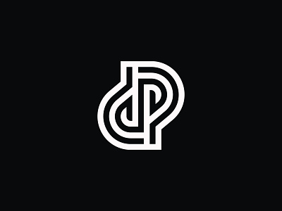 Dp Monogram Line Logo alphabet brand branding design dp monogram elegant illustration initial lettermark logo logotype luxurious typography vector