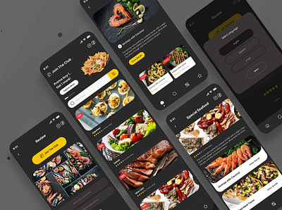 Resturant Menu App about app ui branding design desktop illustration logo restaurant app ui upwork website ui