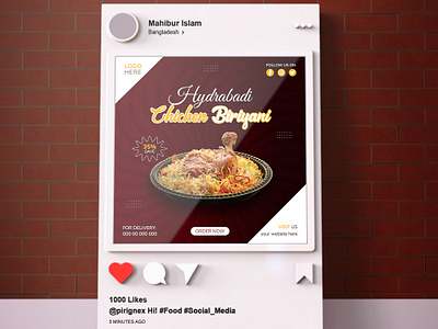 Special Biriyani Food Menu And Instagram Social Media Post biriyani facebook banner biriyani facebook post biriyani instagram banner biriyani instagram post biriyani social media banner biriyani social media post chicken post food facebook post food instagram banner food instagram post food social media food social media banner food social media design food social media post pirignex social media social media post special biriyani post special food post