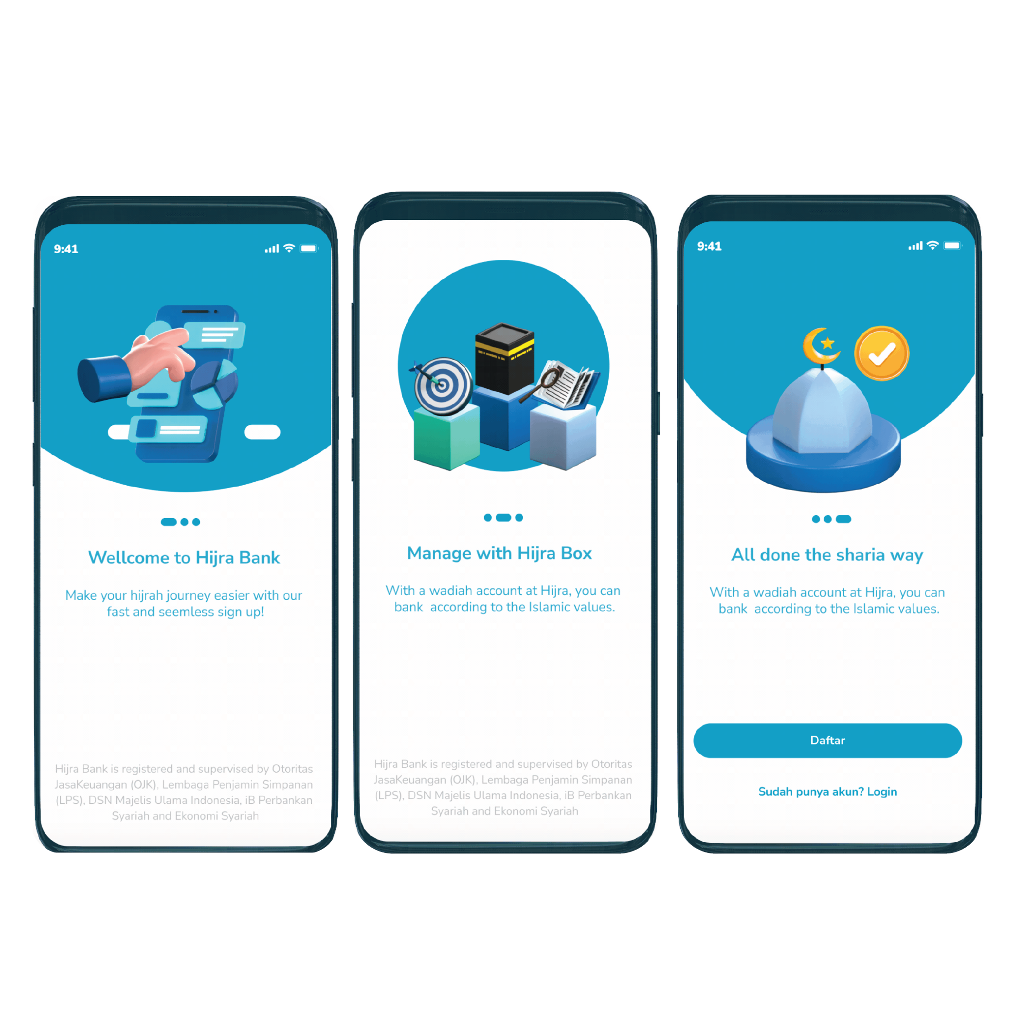 Onboarding Animation Sharia Bank APP 3d animation design figma graphic design illustration motion graphics onboa onboarding ui