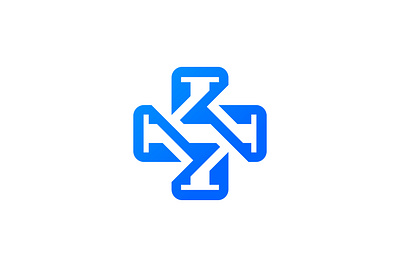 Cross + Logo branding cross cross logo design graphic design logo plush simple sport typography vector x logo