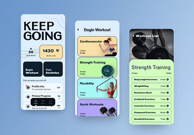 FemmeFit // Fitness Tracking for Women app app design app ui application best body brutalism design fit fitness gym health inspiration sport training trend ui uiux woman workout