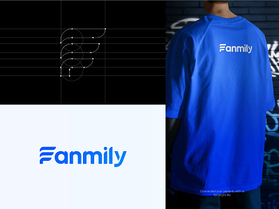 Fanmily bond branding celebrity chat communication connect connection design ecommerce fan fanmily infinite logo logo designer network relation relationship