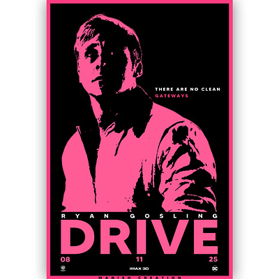 Drive Poster dailyui design drive film poster graphic design illustration movie movie poster poster typography