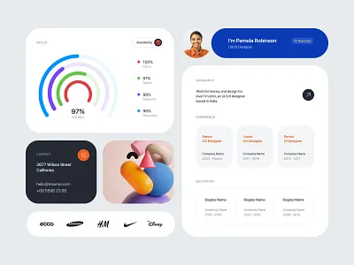 Ui/UX Designer Resume 3d animation cv design designer graphic design portfolio profile prototype resume skills ui ux