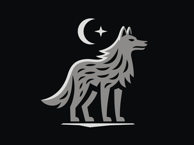 Wolf Logo animal beast brand character coyote emblem hero hunter jackal leader logo predator security silhouette talisman team tourism wild wildlife wolf