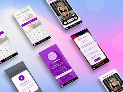 Escort Services Booking Web Mobile App animation branding graphic design logo