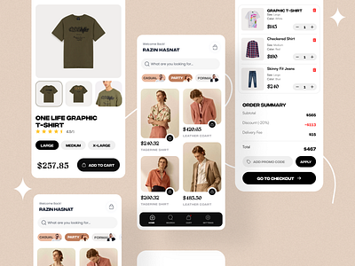 E-commerce Clothing App (Redesign) cloathingapp design ecommerce ecommerceapp graphic design landingpage ui ux