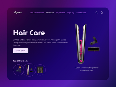 DYSON | LANDING design ui web design