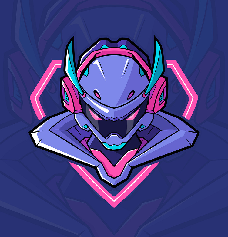 Mecha Head illustration by hadi kurnia on Dribbble