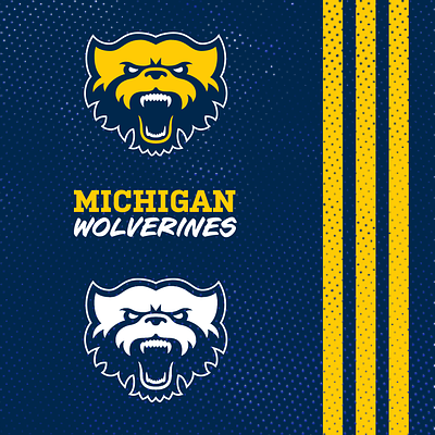 Michigan Wolverines Mascot Logo college college logo esport esport logo esports football logo mascot mascot logo michigan sport sport logo sports university university of michigan wolverines