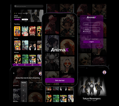 Animax | Mobile app design figma mobileappsdesign uiux