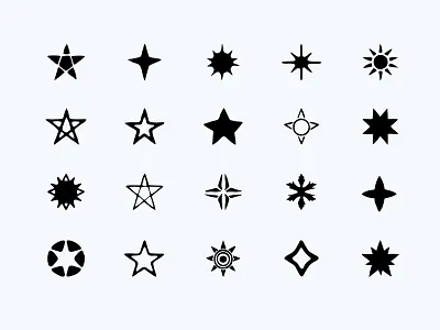 Hand Drawn Style Vector Stars Pack star illustration