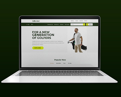 Golf Website Design branding design golf golf website ui ux web design website website design