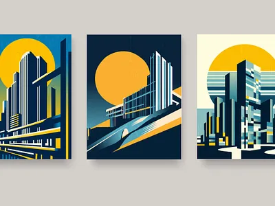 Original Poster Made in the Bauhaus Style. abstract art design flat graphic design illustration illustrator logo