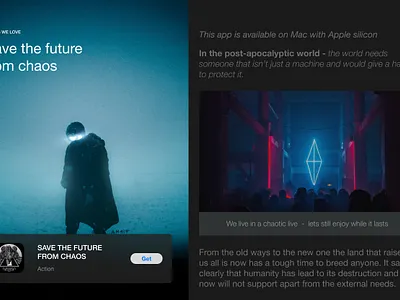 Save The Future From Chaos branding design figma graphic design ui ux wallpaper