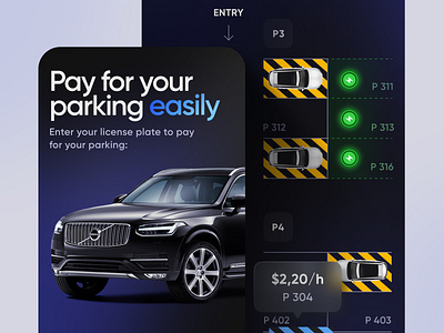 Car parking mobile app - dashboard ui design auto mobile app car dashboard ui design car mobile app carpark mobile app crypto mobile app dashboard ui parking app tesla mobile app ui design ui kit volvo mobile app web3