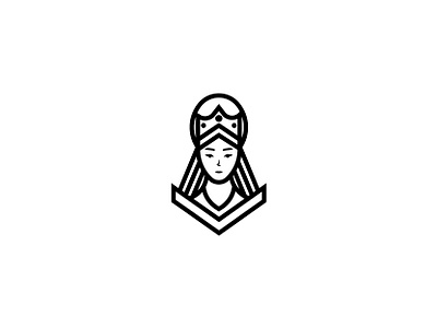 Queen brand branding design graphic graphic design graphic designer icon line logo logotypes queen simple