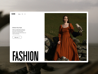 Fashion Website Landing Design clothing dress fashion ui uiux web webdesign website