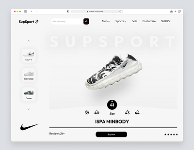 (Web UI) Shoes Store Landing Page Design ui website