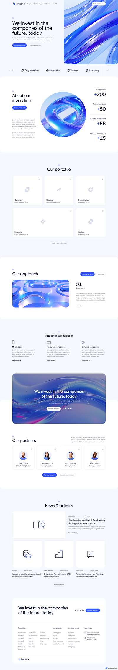 Fintech-Landing page landing page ui ux web design